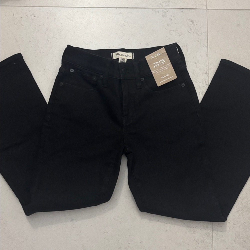 MADEWELL MID RISE KICK OUT JEANS - Picture 6 of 9